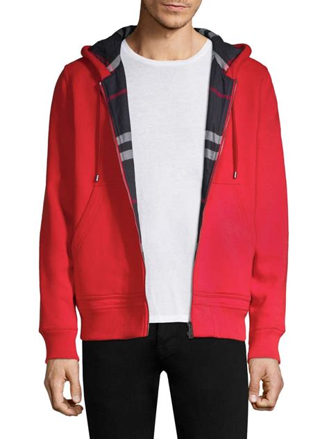 burberry hoodie red|Burberry hoodie for men.